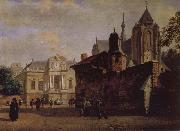 Jan van der Heyden Baroque palaces and the Cathedral painting